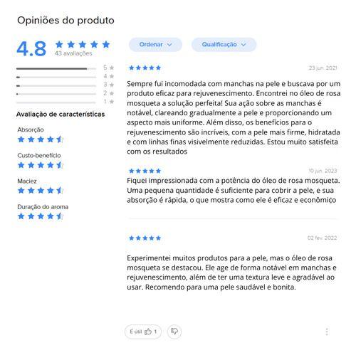 Óleo Rosa Mosqueta Ozonizado C Ozônio 1l Forte Anti Rugas - Ozo3 Imagem de Óleo Rosa Mosqueta Ozonizado C Ozônio 1l Forte Anti Rugas