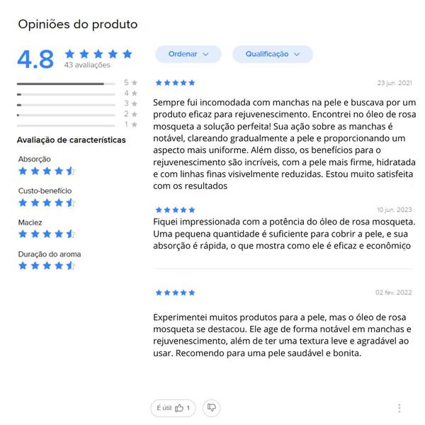 Óleo Rosa Mosqueta Ozonizado C Ozônio 1l Forte Anti Rugas - Ozo3 Imagem de Óleo Rosa Mosqueta Ozonizado C Ozônio 1l Forte Anti Rugas