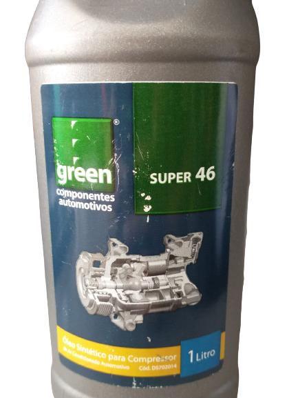 Imagem de Óleo Sintético Para Compressor De Ar-condicionado Sistema Gás Refrigeração R-134ª Super 46 componentes automotivos Green