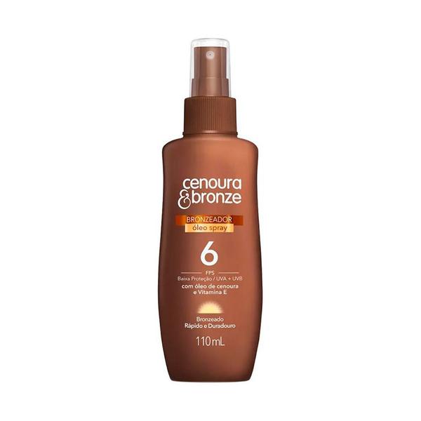 Imagem de Óleo Spray Cenoura Bronze Fps 6 Cenoura Vitamina E 110ml