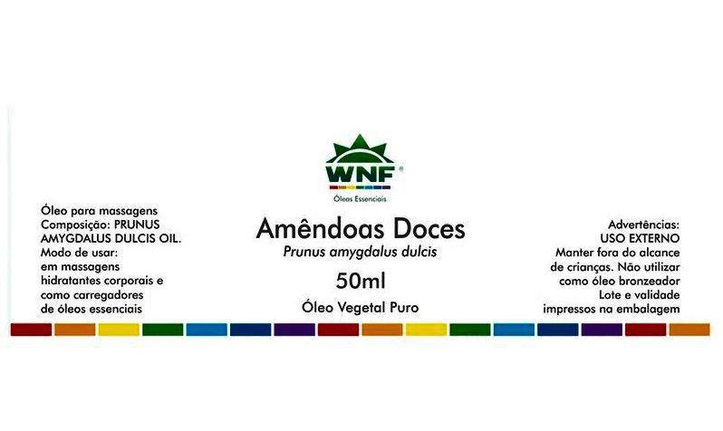 Imagem de Óleo Vegetal Amêndoas Doces WNF - 50ml