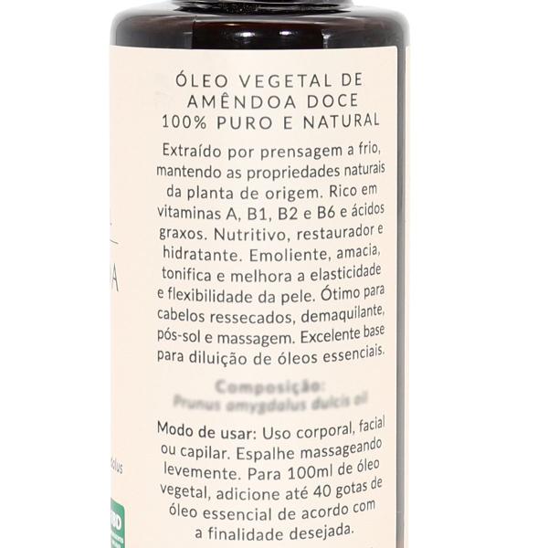 Imagem de Óleo Vegetal de Amêndoa Doce para Pele e Cabelo - 100ml