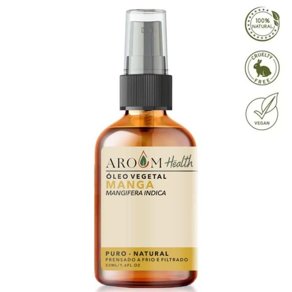 Óleo Vegetal de Manga 100% puro natural Cabelo e Pele - 50 ml Aroom Health Imagem de Óleo Vegetal de Manga 100% puro natural Cabelo e Pele - 50 ml Aroom Health
