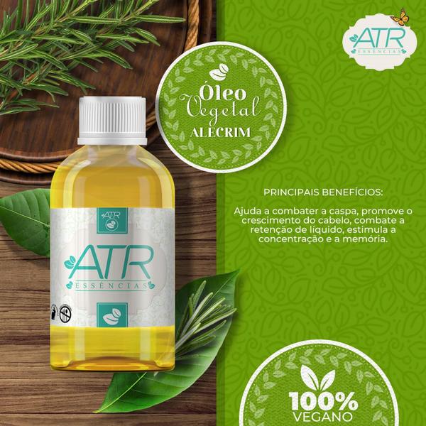 Óleo Vegetal Mineral 100% Natural Alecrim 100Ml - Atr Essencias Imagem de Óleo Vegetal Mineral 100% Natural Alecrim 100Ml