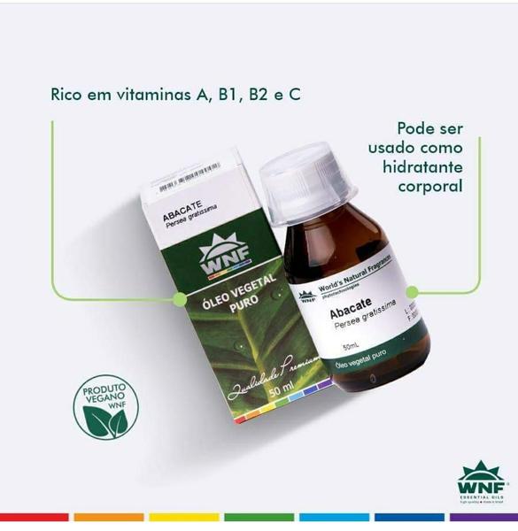 Imagem de Óleo Vegetal Natural De Abacate 50ml Orgânico - WNF