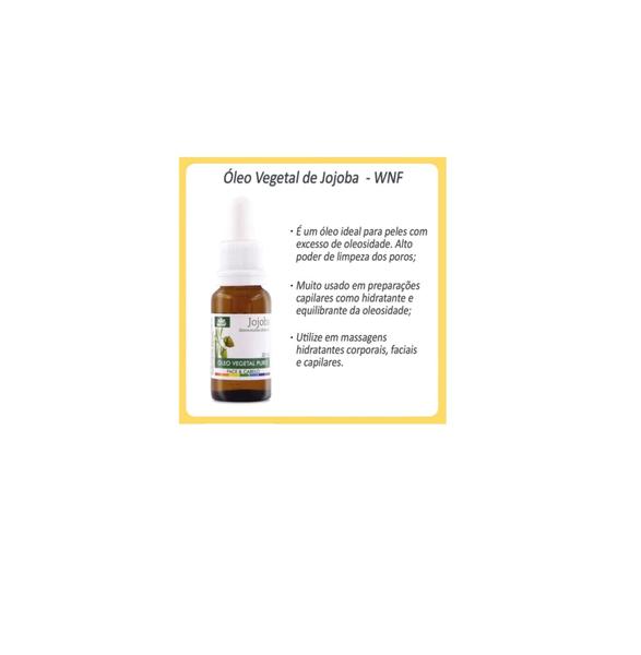 Imagem de Óleo Vegetal Puro Jojoba Face & Cabelos WNF 20ml