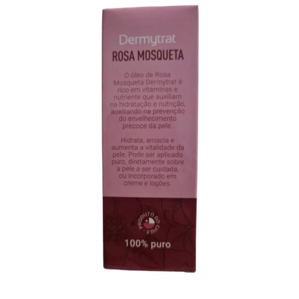 Oleo Vegetal Rosa Mosqueta Natural - 10ml - 100% Puro - Dermytrat Imagem de Oleo Vegetal Rosa Mosqueta Natural - 10ml - 100% Puro
