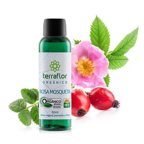 Óleo Vegetal Terra Flor Rosa Mosqueta Orgânico 60ml Imagem de Óleo Vegetal Terra Flor Rosa Mosqueta Orgânico 60ml