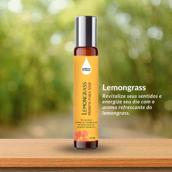 Imagem de Óleos Essenciais Prontos Lemongrass e Mandarina Roll On 10ml