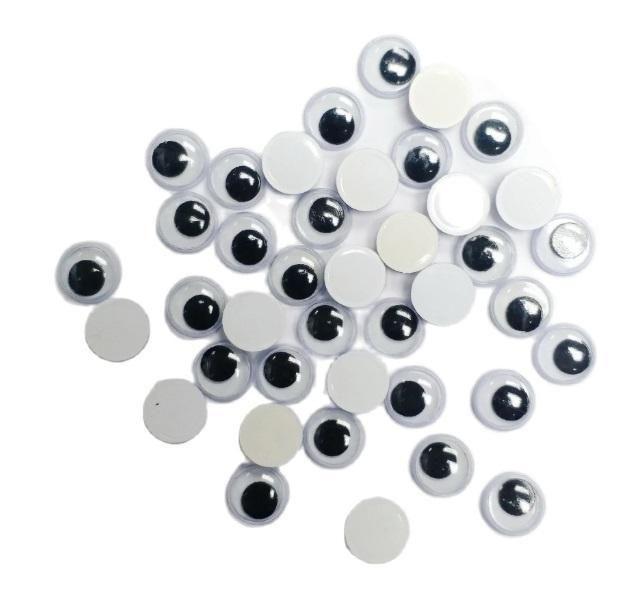 Olho Móvel Redondo Preto 12Mm Com 100 Unidades - Lns Imagem de Olho Móvel Redondo Preto 12Mm Com 100 Unidades