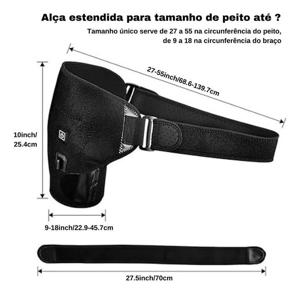 Imagem de Ombreira Ortopédica Ombro Luxação Alivio Da Dor Resistente Neoprene