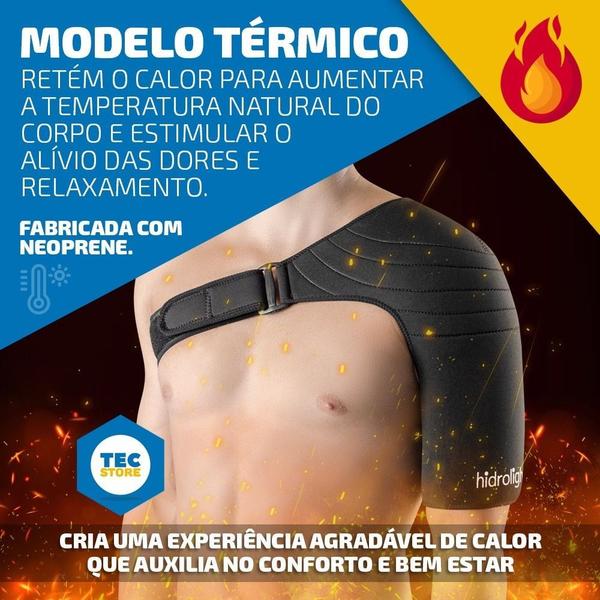 Imagem de Ombreira Ortopedica Suporte Ombro Compressão Ajuste Neoprene