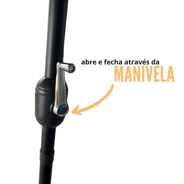 Ombrelone Base Central Redondo 3.3m com Tela Mosqueteiro Praia Jardim Bege Importway Iwobctm-330 Imagem de Ombrelone Base Central Redondo 3.3m com Tela Mosqueteiro Praia Jardim Bege Importway Iwobctm-330