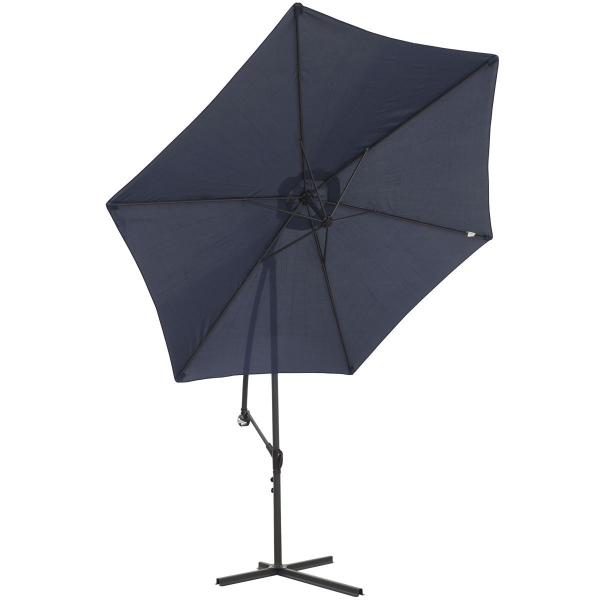Ombrelone Lateral Suspenso 3M Jardim de Alumínio com Base Manivela e Capa Importway IWOBL-300 Imagem de Ombrelone Lateral Suspenso 3M Jardim de Alumínio com Base Manivela e Capa Importway IWOBL-300
