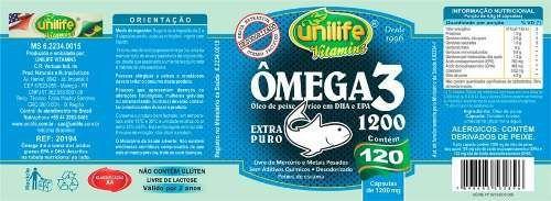 Imagem de Omega 3 1200mg 120cap Unilife Doenças Cardiovasculares