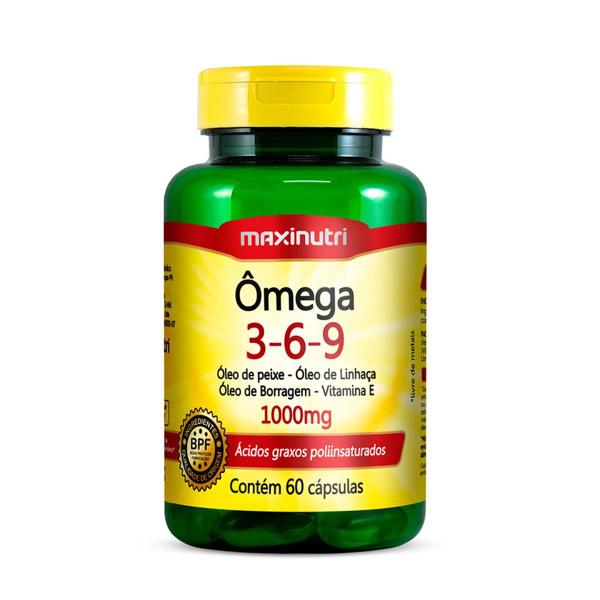 Imagem de Ômega 3-6-9 1000mg 60 Cápsulas - MaxiNutri - 1225