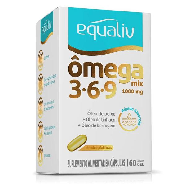 Imagem de Ômega 3-6-9 1000mg 60Cps Soft Gel - Equaliv