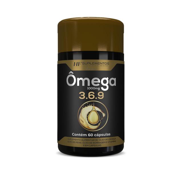 Imagem de Omega 3 6 9 60caps peixe linhaça borragem hf suplements