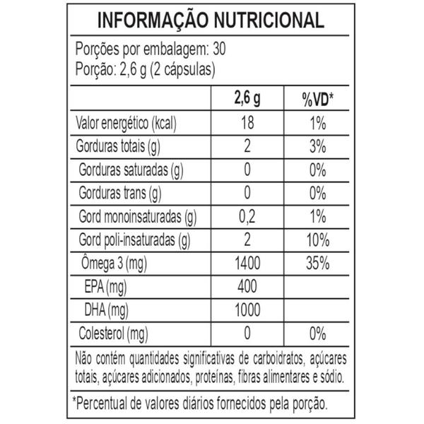 Imagem de Ômega 3 DHA 1000 Nutrify 60 Cápsulas