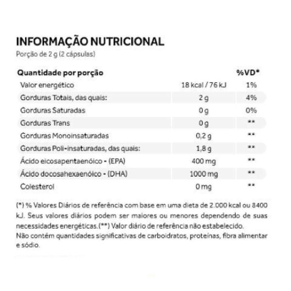 Imagem de Ômega 3 DHA 60 Cápsulas  Pura Vida