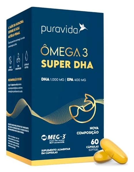 Imagem de Ômega 3 Dha Puravida Concentrado 60 Capsulas 1000mg Omega