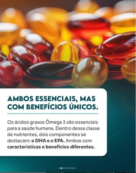 Imagem de Omega 3 EPA 660 mg e DHA 440 mg e Vitamina E de 10 mg com 60 cápsulas-Pura Vida