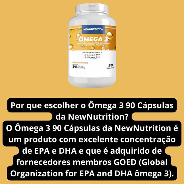 Imagem de Ômega 3 EPA DHA 90 Capsulas New Nutrition