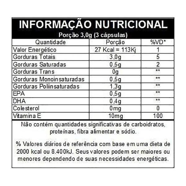 Imagem de Omega-3 EPA DHA (Omegafor) 1000mg 120 cápsulas - Vitafor