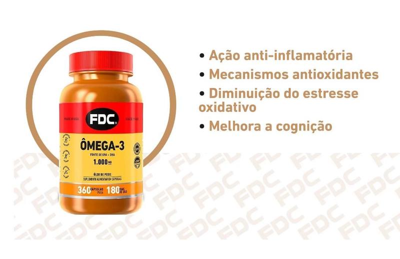 Imagem de Omega 3 Fish Oil 1000 Mg Fdc 140 Cápsulas Importado