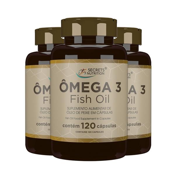 Imagem de Ômega 3 Fish Oil Supplement in 3x120 cápsules softgels - Secrets Nutrition