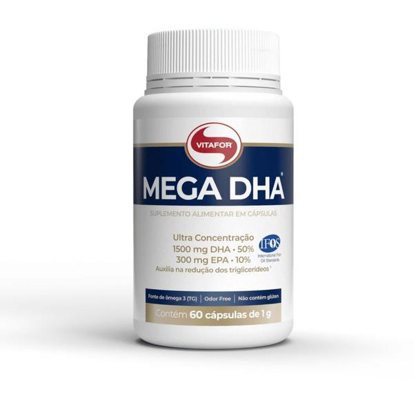 Imagem de Omega 3 mega dha vitafor 1500 dha 300 epa c/60 caps (pronta entrega)