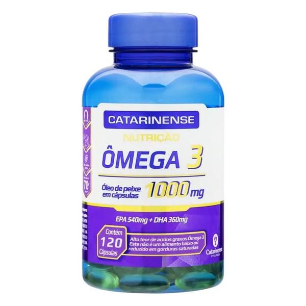 Imagem de Ômega 3 Óleo de Peixe 1000 Mg C/120 Cápsulas - Catarinense