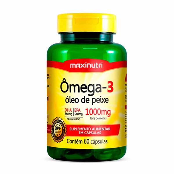 Imagem de Ômega 3 Óleo De Peixe 60 Capsulas 1000Mg Maxinutri