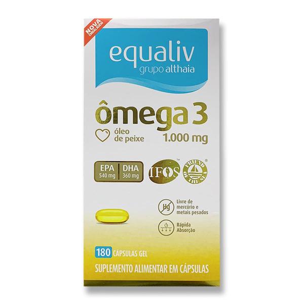 Imagem de Omega 3 Oleo de Peixe EPA DHA Equaliv 180 Capsulas Gelatinosas