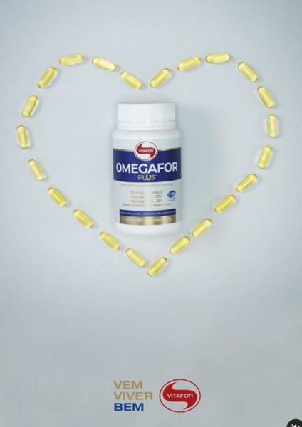 Imagem de Omega 3 Omegafor Plus (990 mg EPA e 660 mg de DHA)  com 120 cápsulas - Vitafor