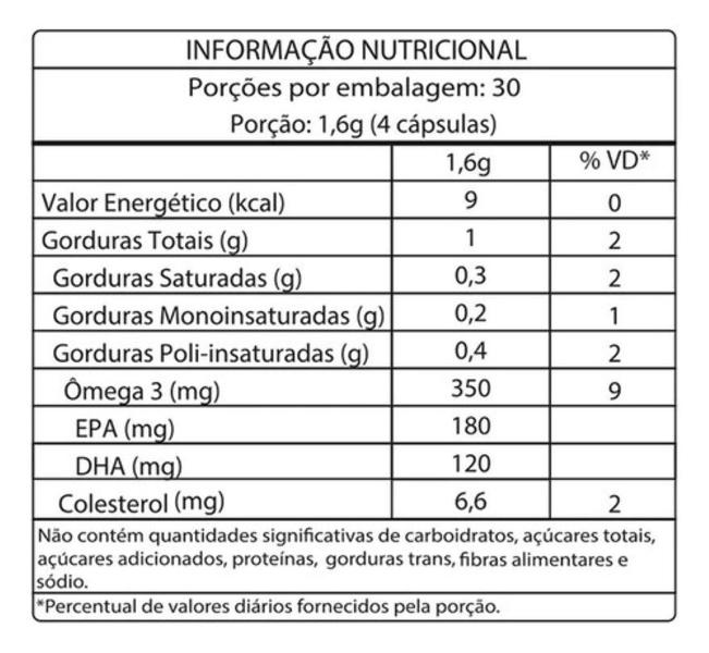 Imagem de Ômega 3 Peixinho -180 EPA-120 DHA -T.G Family-120caps