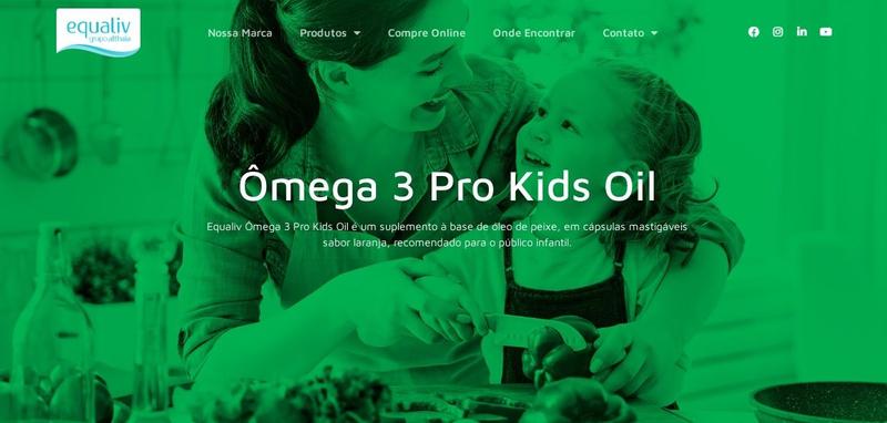 Imagem de Omega 3 Pro Kids EPA 90 mg e DHA  60 mg com 30 Cápsulas Sabor Laranja c/Frutas Silvestres Mastigáveis Equaliv