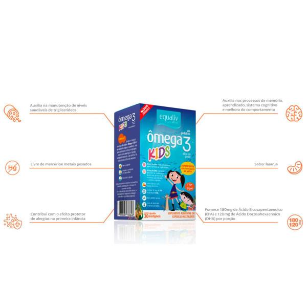 Imagem de Ômega 3 Pro Kids Oil Epa 90mg Dha 60mg Equaliv 30 Cápsulas