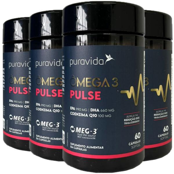 Imagem de Ômega 3 Pulse 4 X 60 Cápsulas Puravida