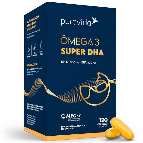 Imagem de Omega 3 Super DHA Big - Dha 1000mg / EPA 400mg - 120 Caps - Pura Vida