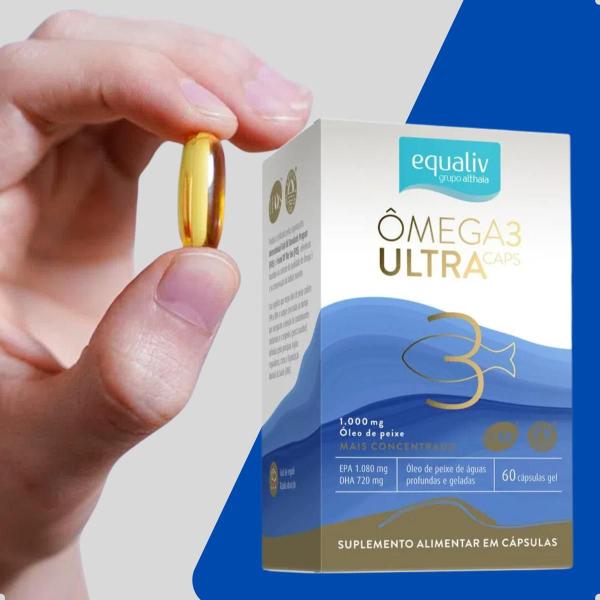 Imagem de Ômega 3 Ultra 1000mg com Vitamina E 60 cápsulas Equaliv