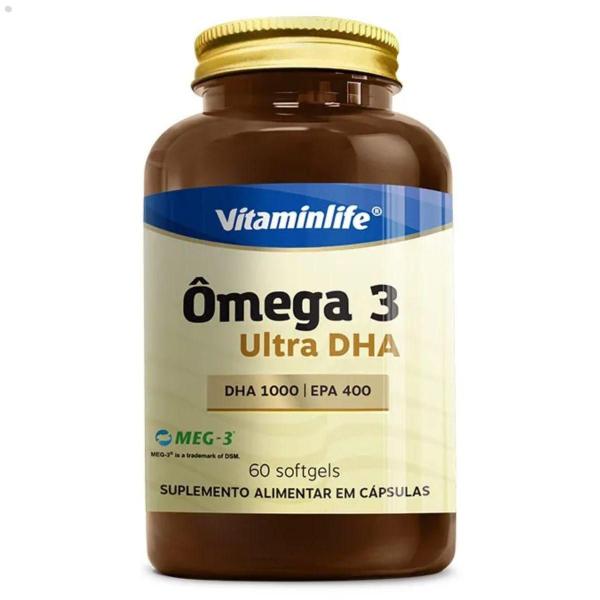 Imagem de Ômega 3 Ultra DHA 1000 EPA 400 60 Softgels Vitaminlife