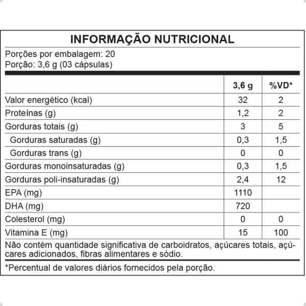 Imagem de Ômega 3 Ultra IFOS TG EPA DHA 60 Capsulas Nutrata