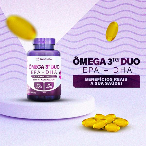 Imagem de Omega 3tg duo - pote 60 caps - sanavita