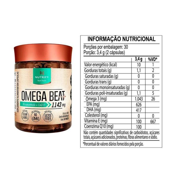 Imagem de Ômega Beat - Nutrify - 60 Cápsulas