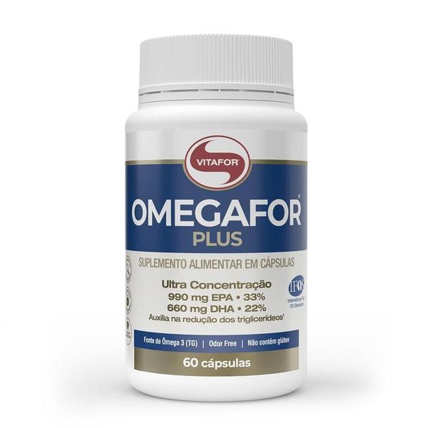 Imagem de Omegafor Plus 1000mg Vitafor 60 Caps Omega 3 Ultra Concentração