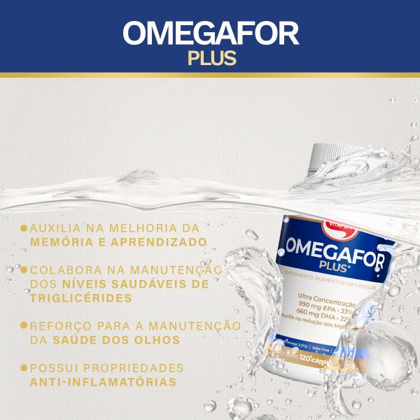 Imagem de Omegafor plus 120 1000mg - vitafor