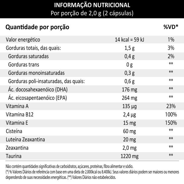 Omegafor Vision 60 Cápsulas - Ômega 3 Vitafor Imagem de Omegafor Vision 60 Cápsulas - Ômega 3 Vitafor