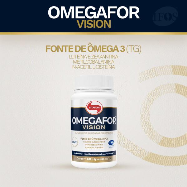 Omegafor Vision 60 Cápsulas - Ômega 3 Vitafor Imagem de Omegafor Vision 60 Cápsulas - Ômega 3 Vitafor