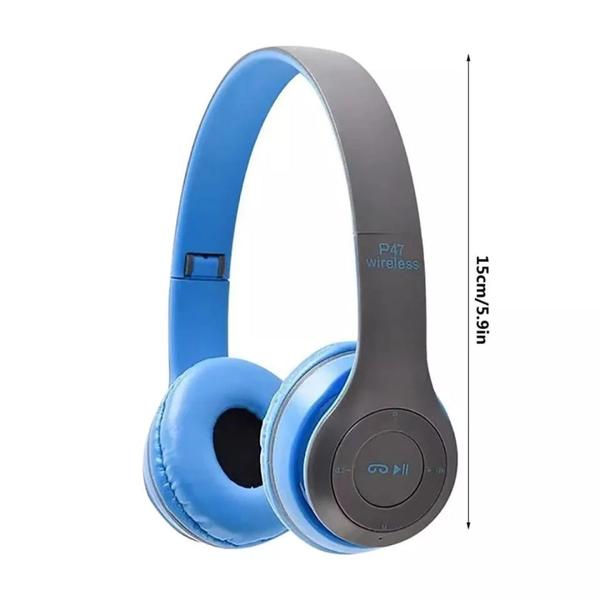 Imagem de one de Ouvido Bluetooth P47 Wireless 5.0 com Entrada para Micro SD